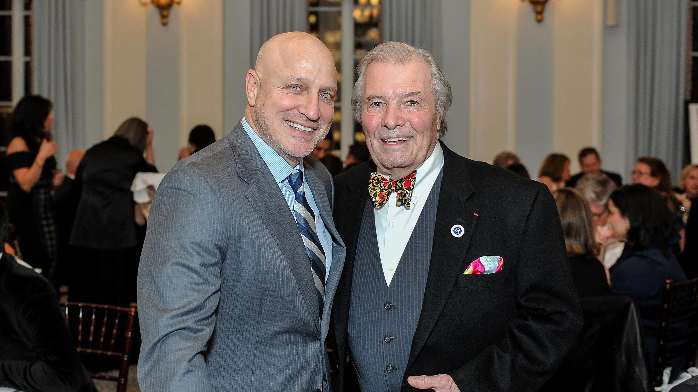 Tom Colicchio and Jacques Pepin