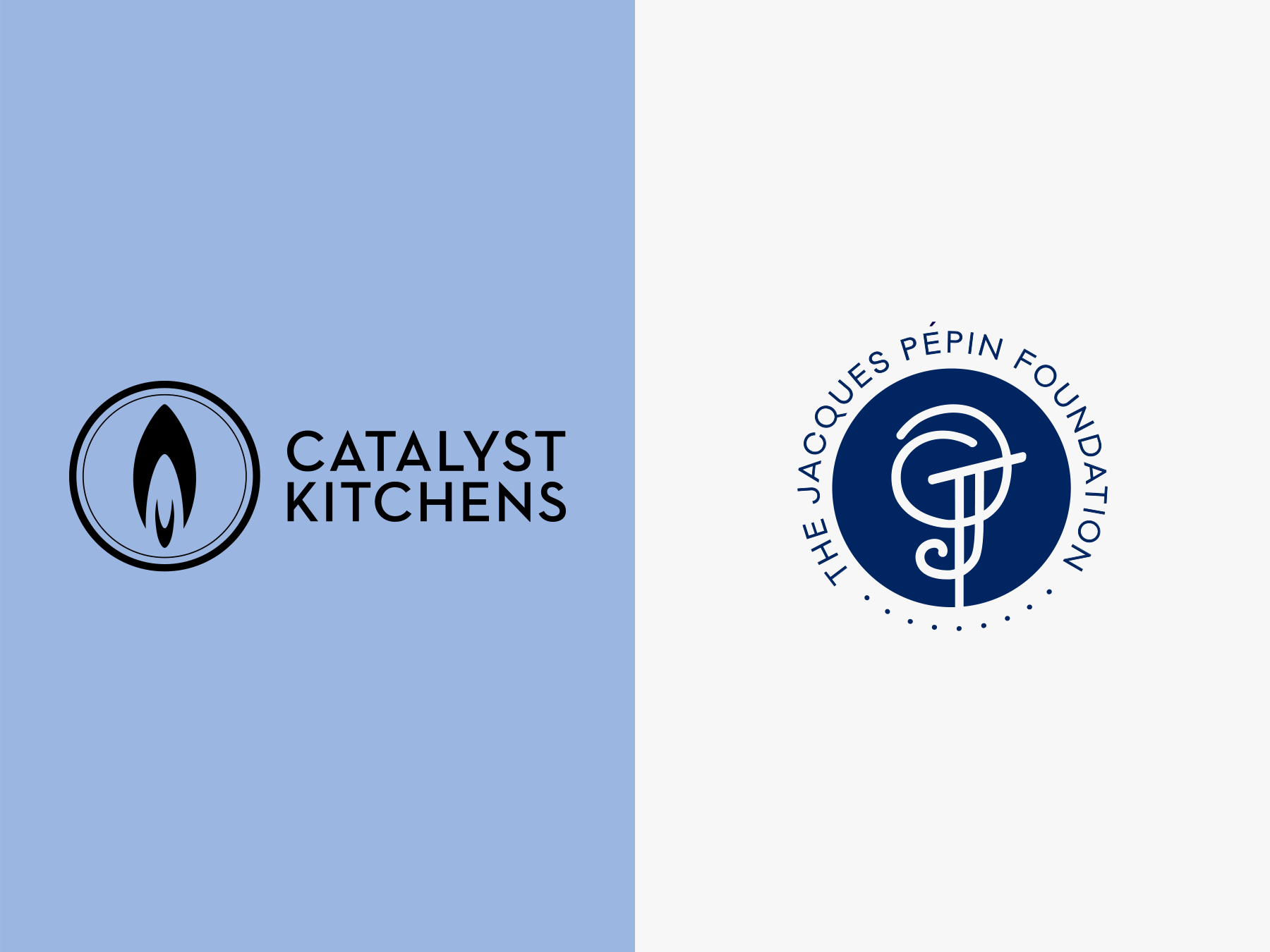 Catalyst Kitchens and Jacques Pepin Foundation logos