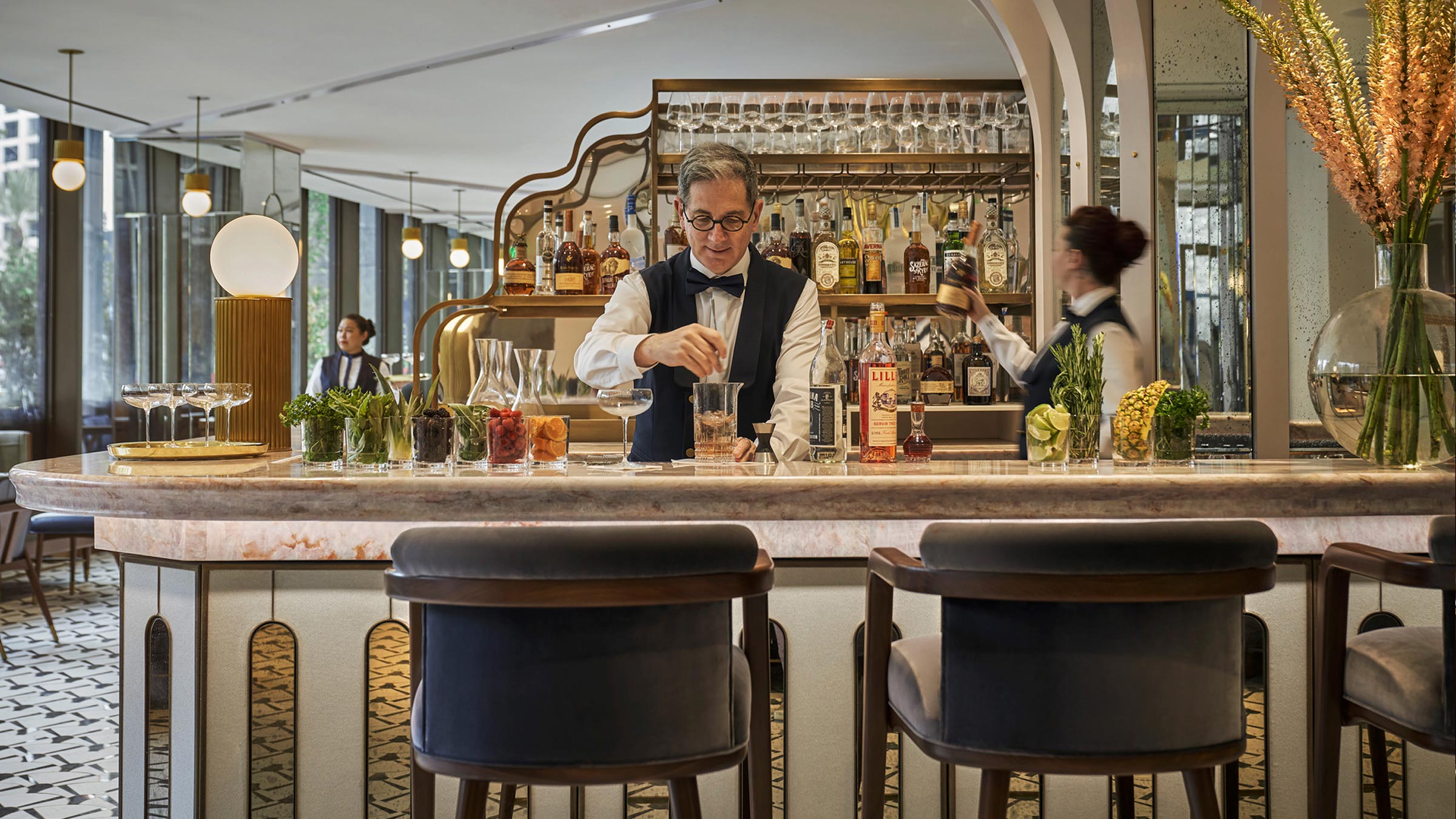 Interior, Miss River restaurant