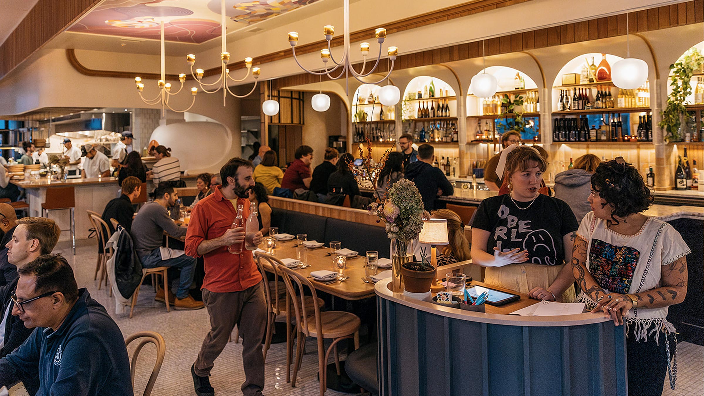 Interior, Oberlin restaurant